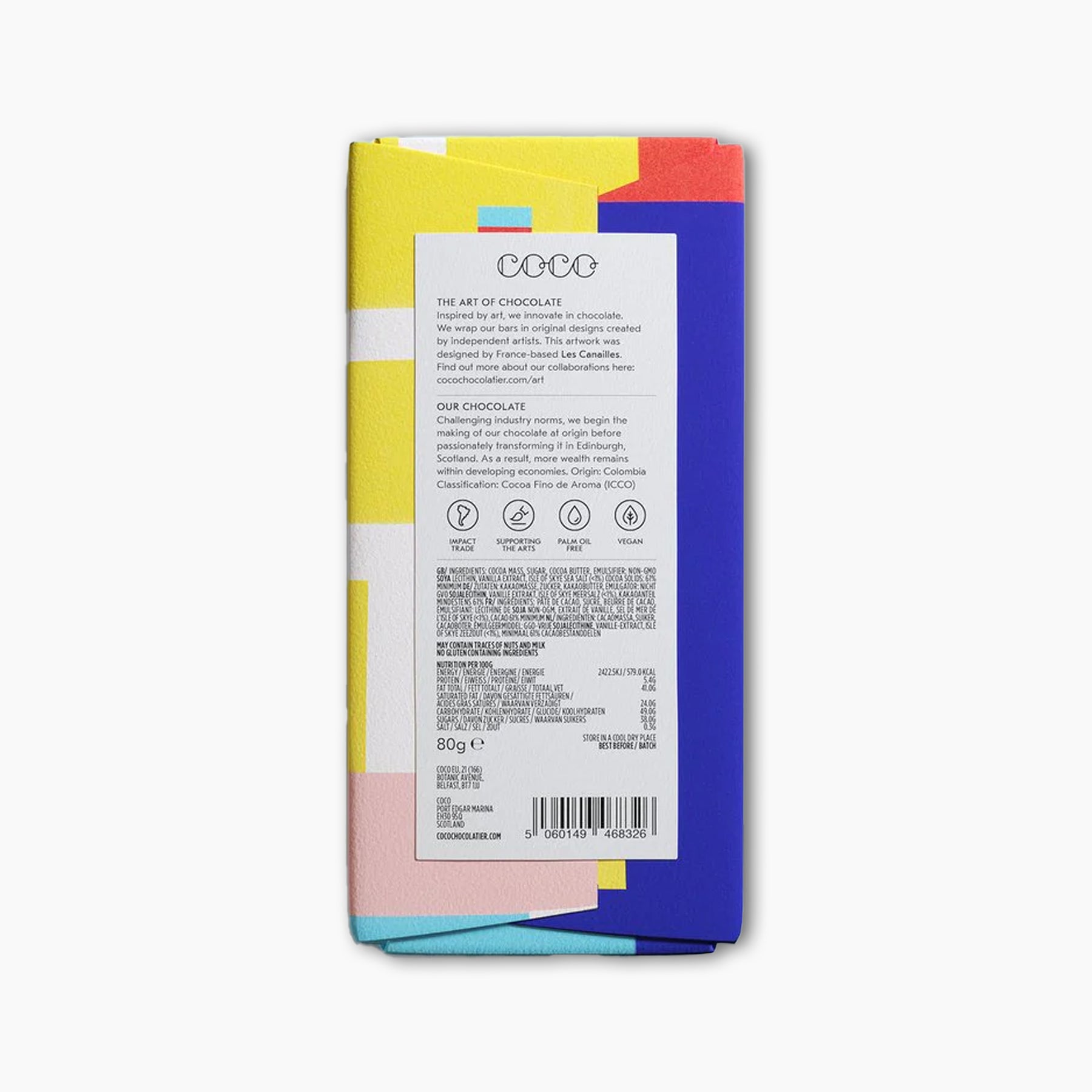 80g Isle of Skye Sea Salt Dark Chocolate