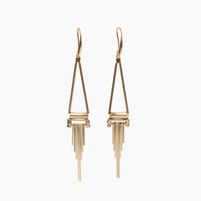 Geometric Brass Earrings