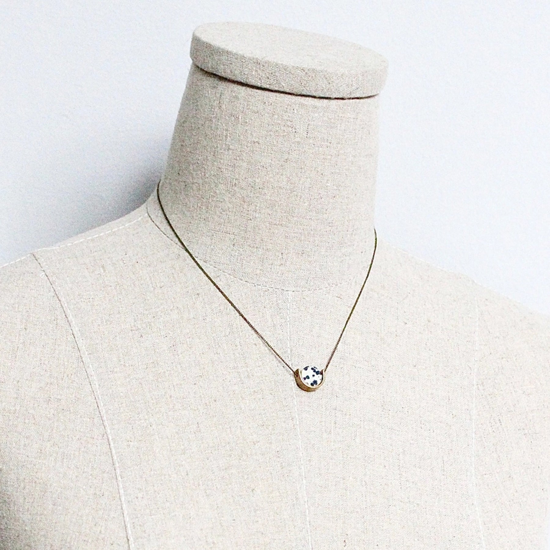 Mini Dalmatian Pendant Necklace