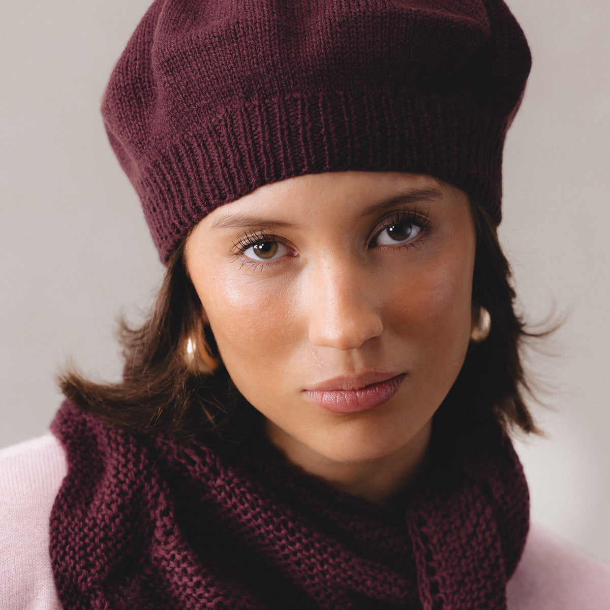 Merino Handknit Beret