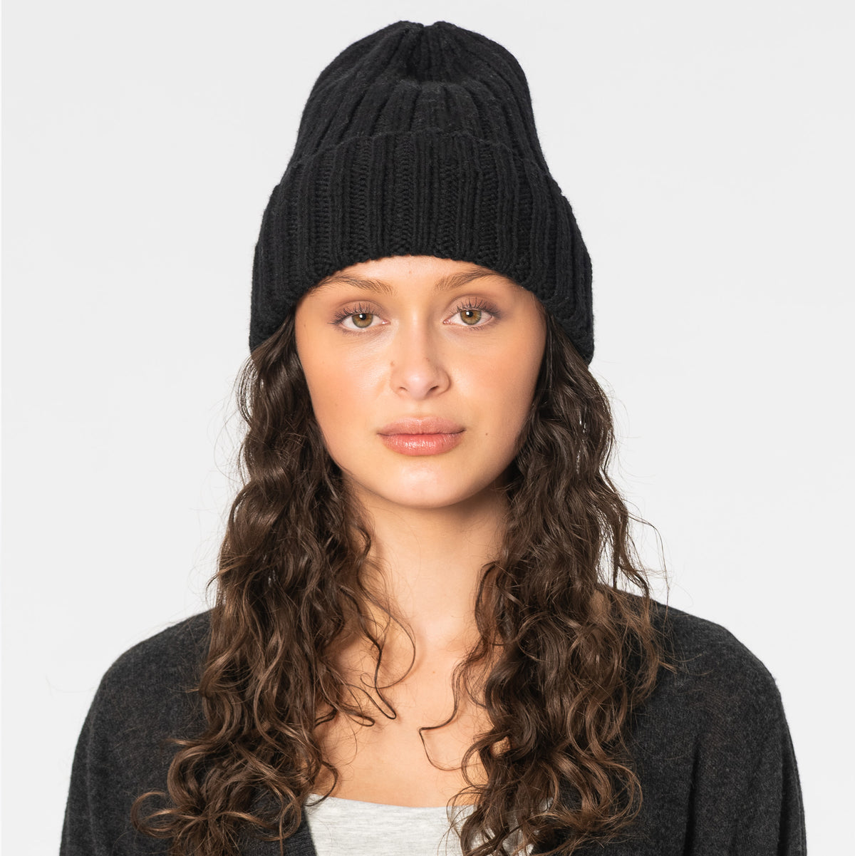 Merino Handknit Thick Rib Hat