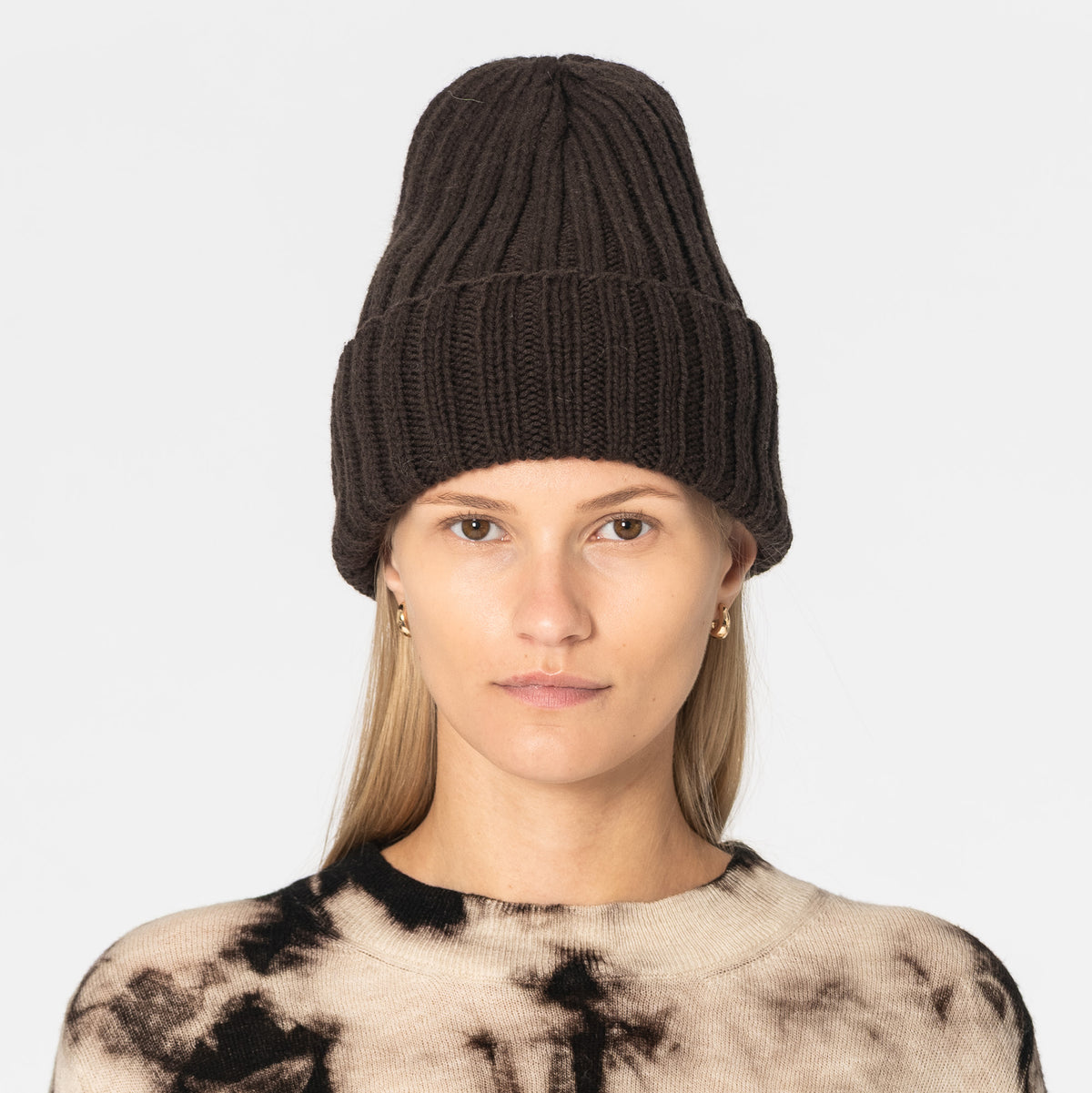 Merino Handknit Thick Rib Hat