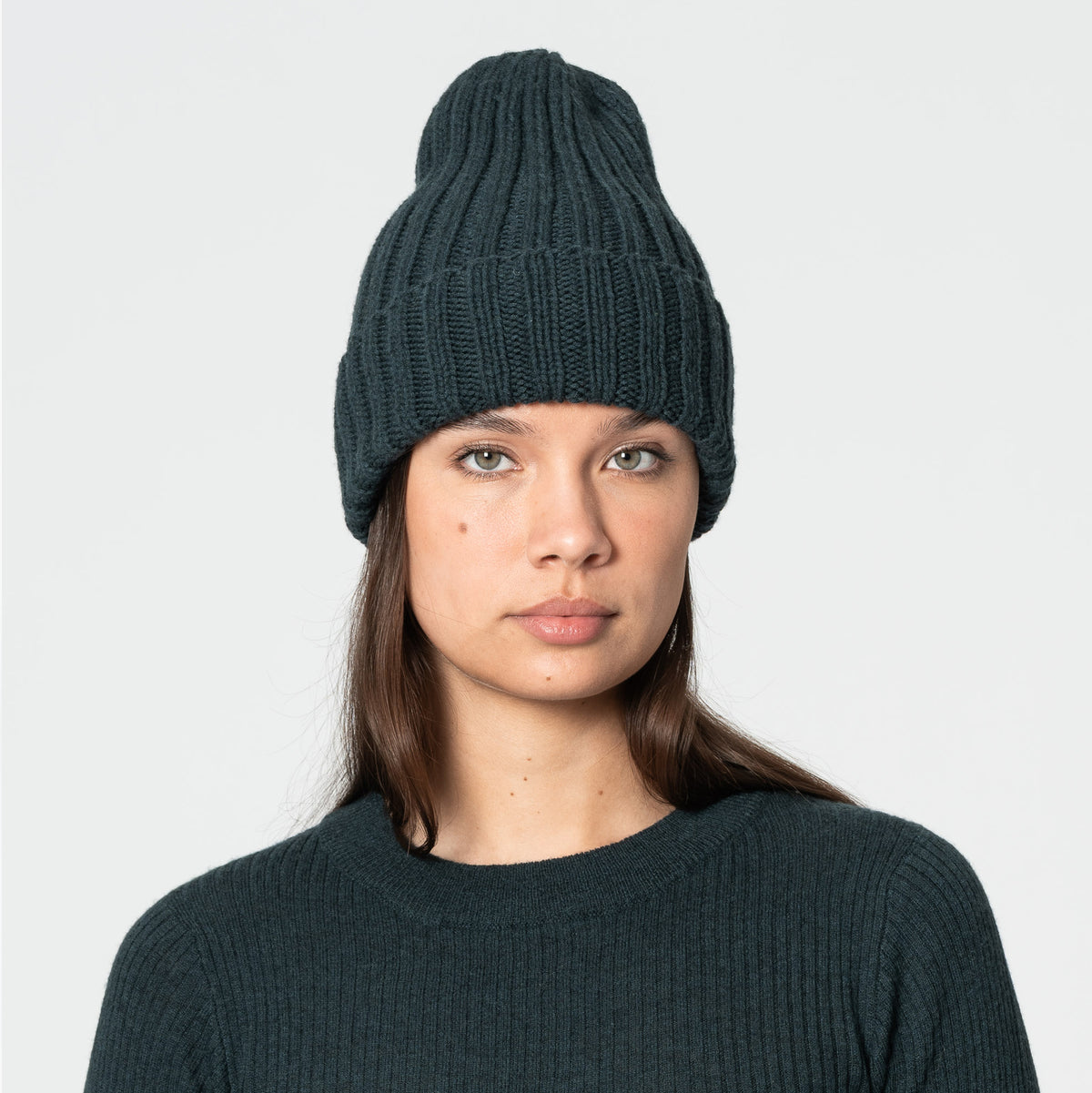 Merino Handknit Thick Rib Hat