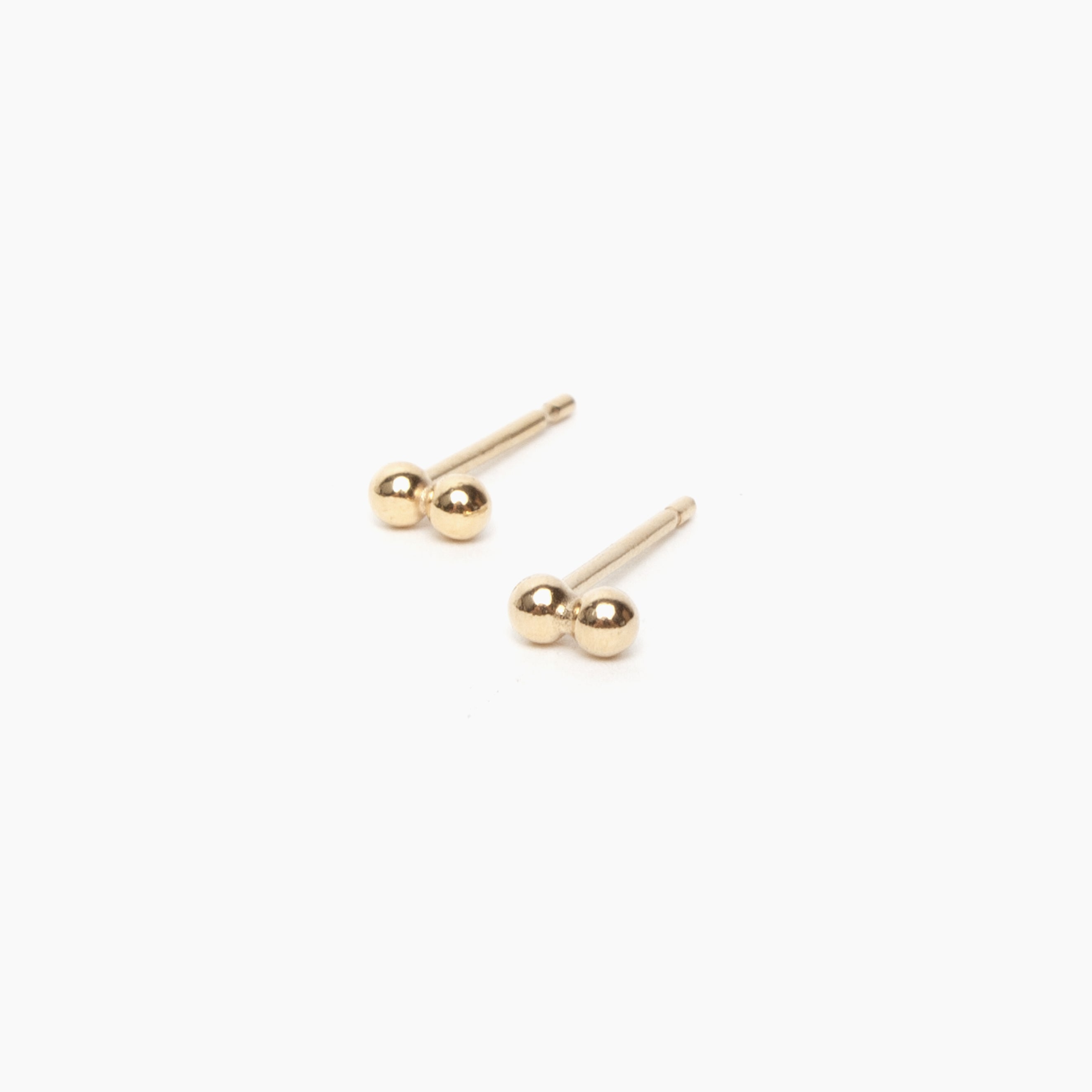 Double Dot Stud Earrings
