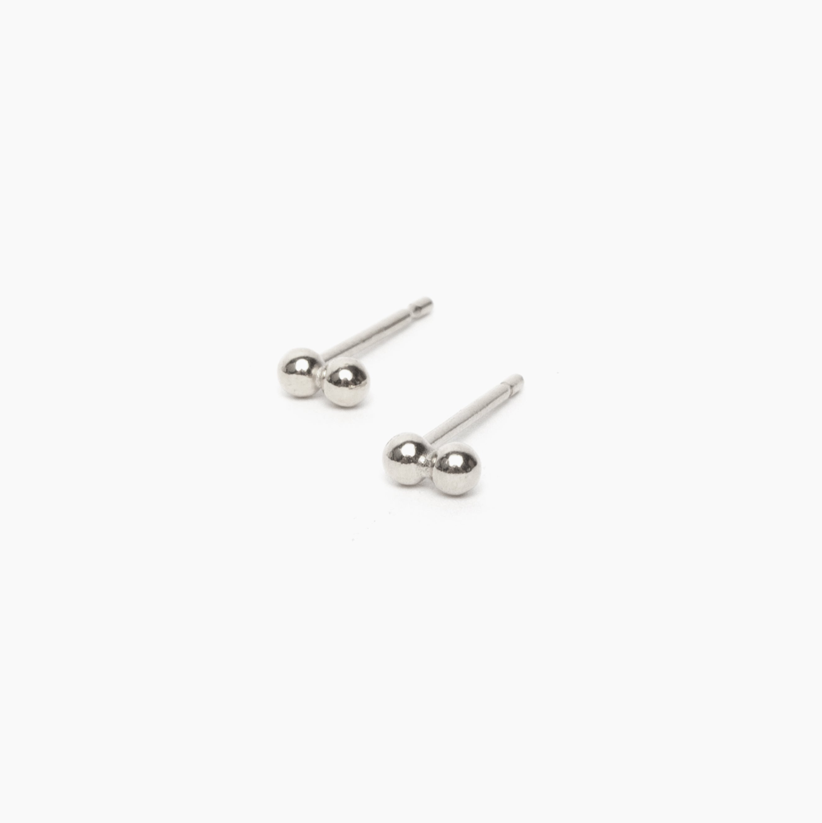 Double Dot Stud Earrings