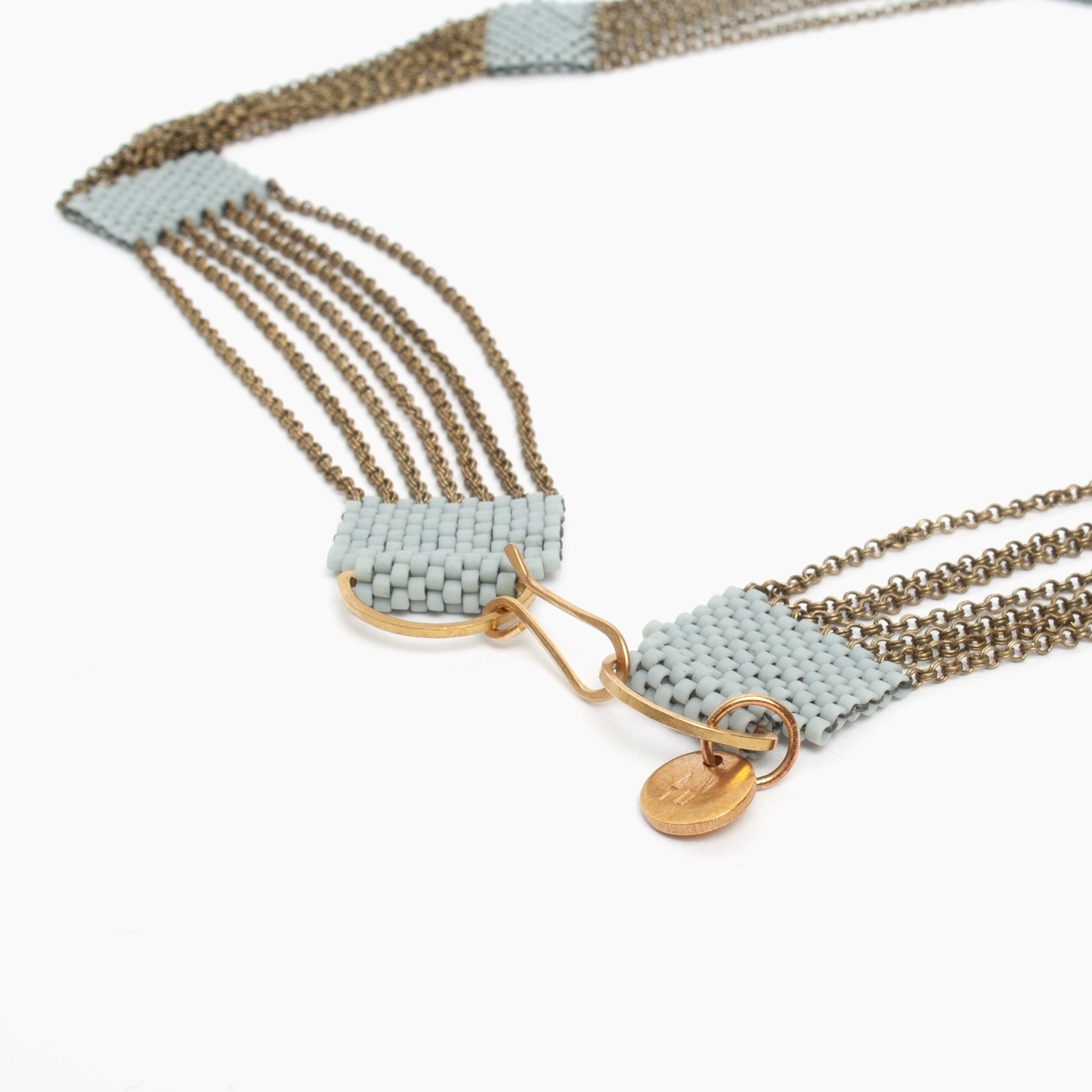 Eternity Necklace in Blue Grey