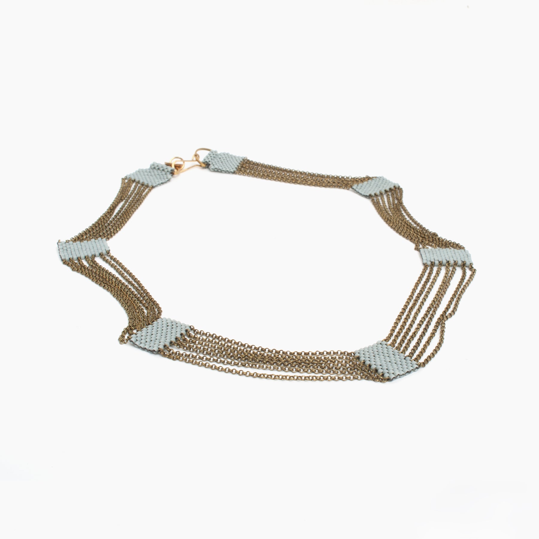 Eternity Necklace in Blue Grey