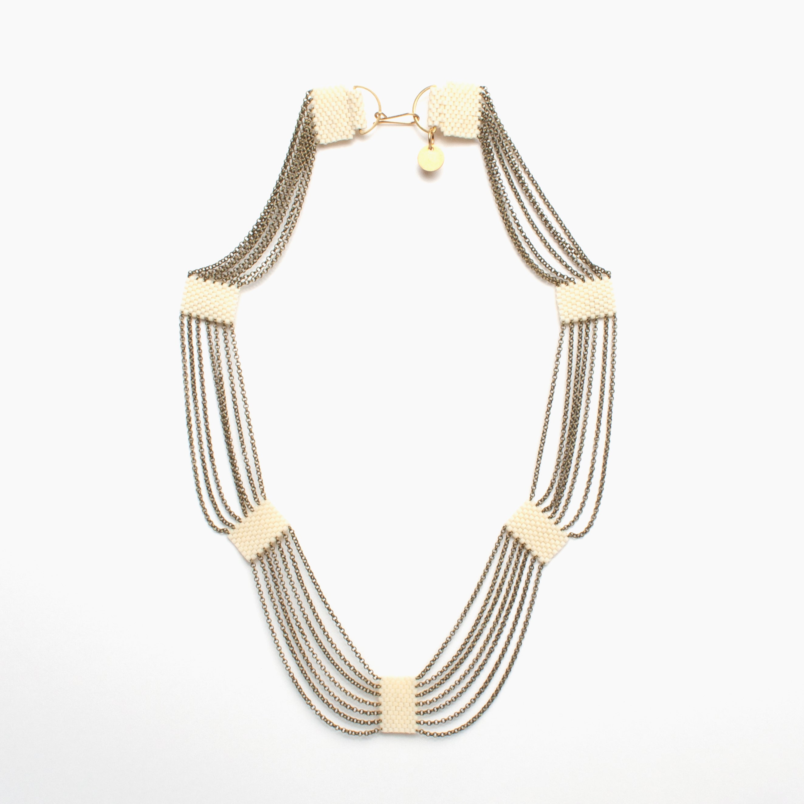 Eternity Necklace in Cream