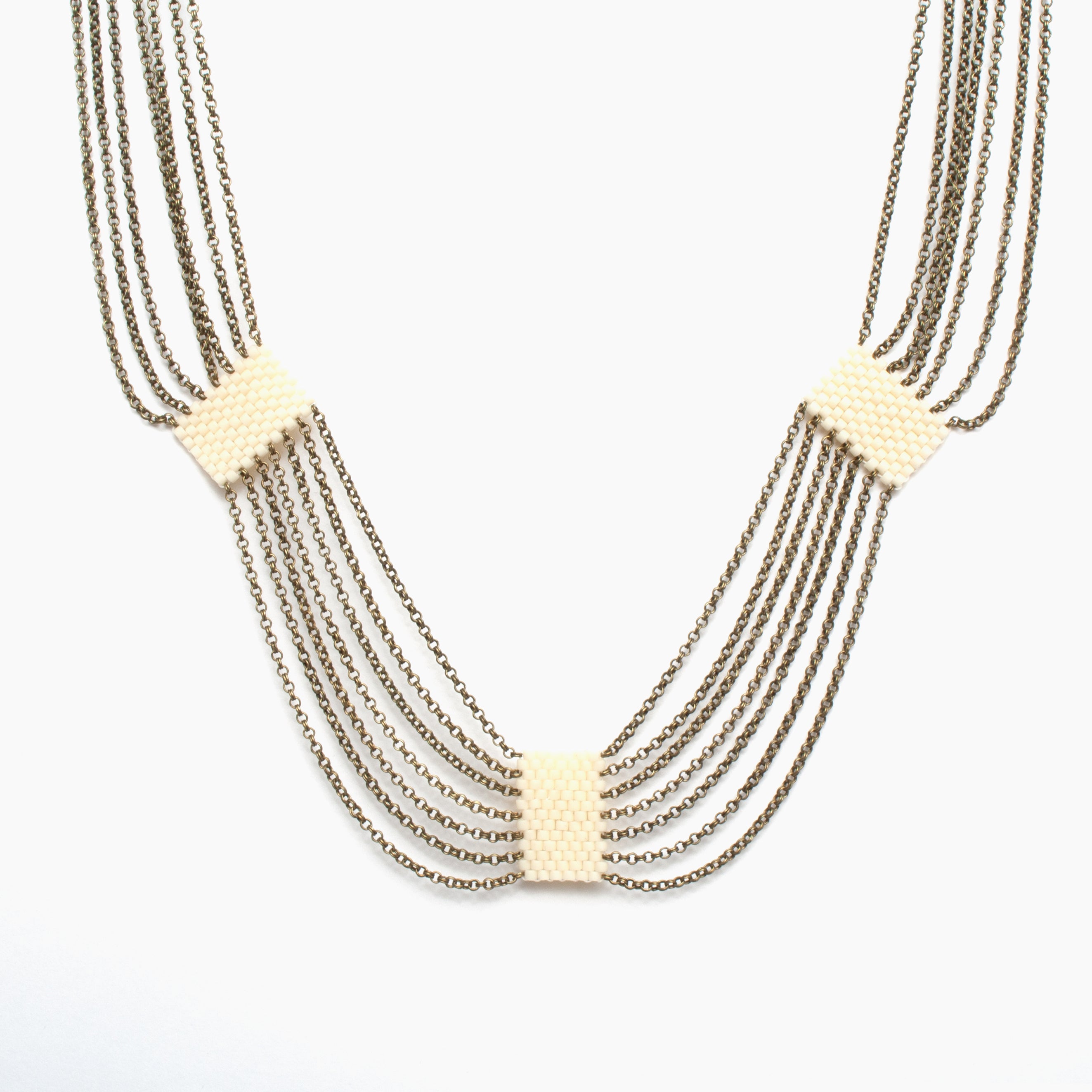 Eternity Necklace in Cream