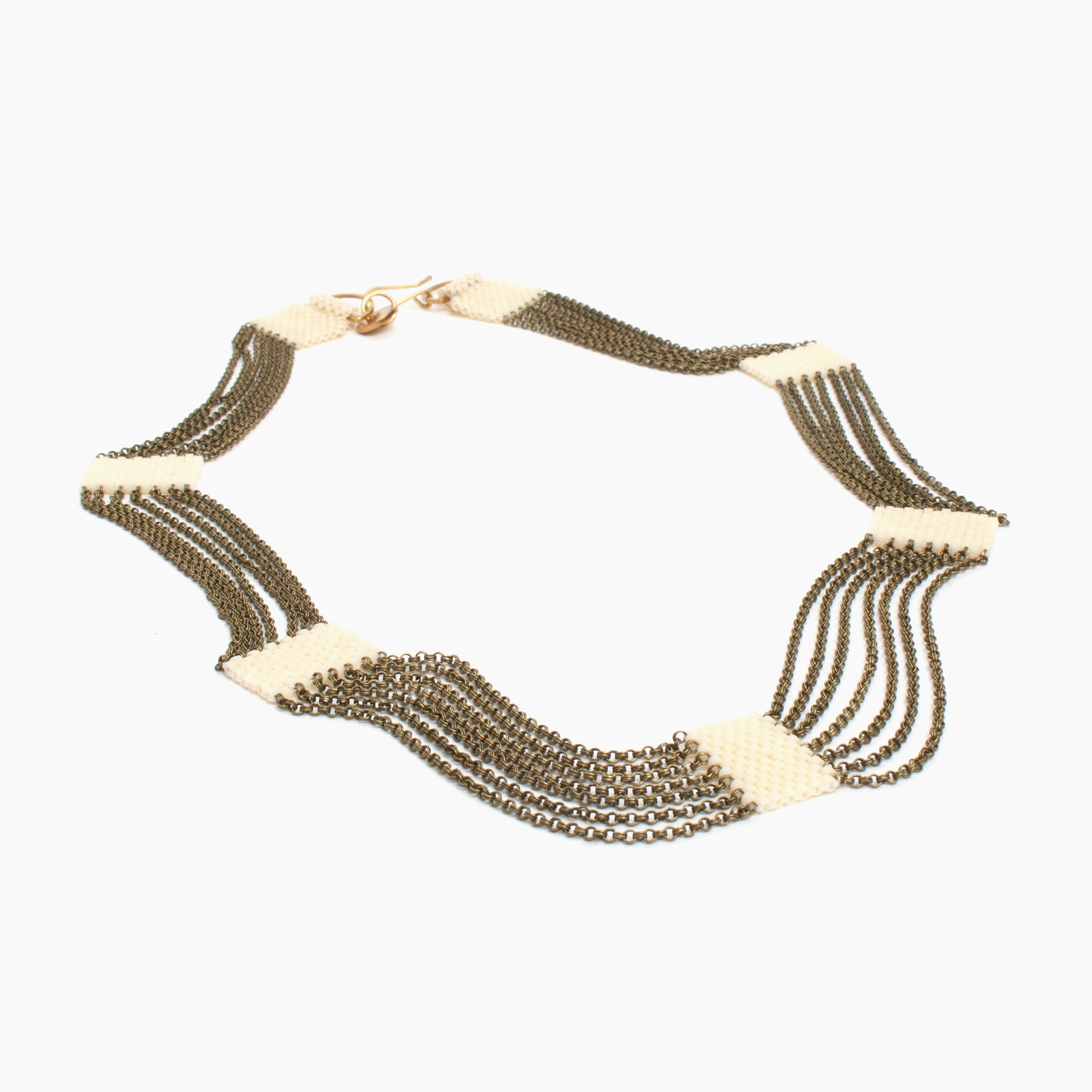 Eternity Necklace in Cream
