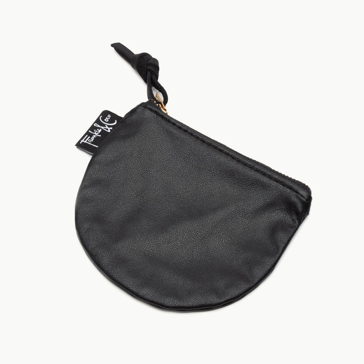 Richmond Half Moon Pouch in Black Leather