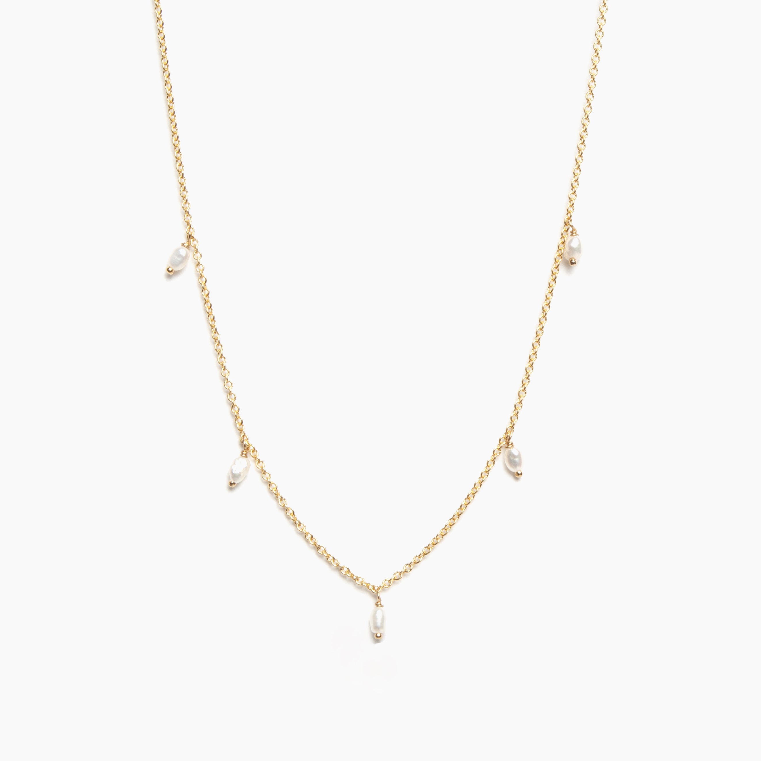 Five Small Pearl Necklace