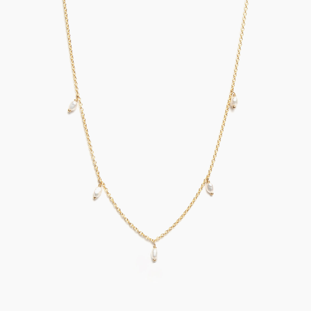 Five Small Pearl Necklace