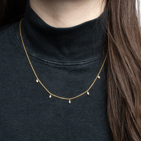 Five Small Pearl Necklace