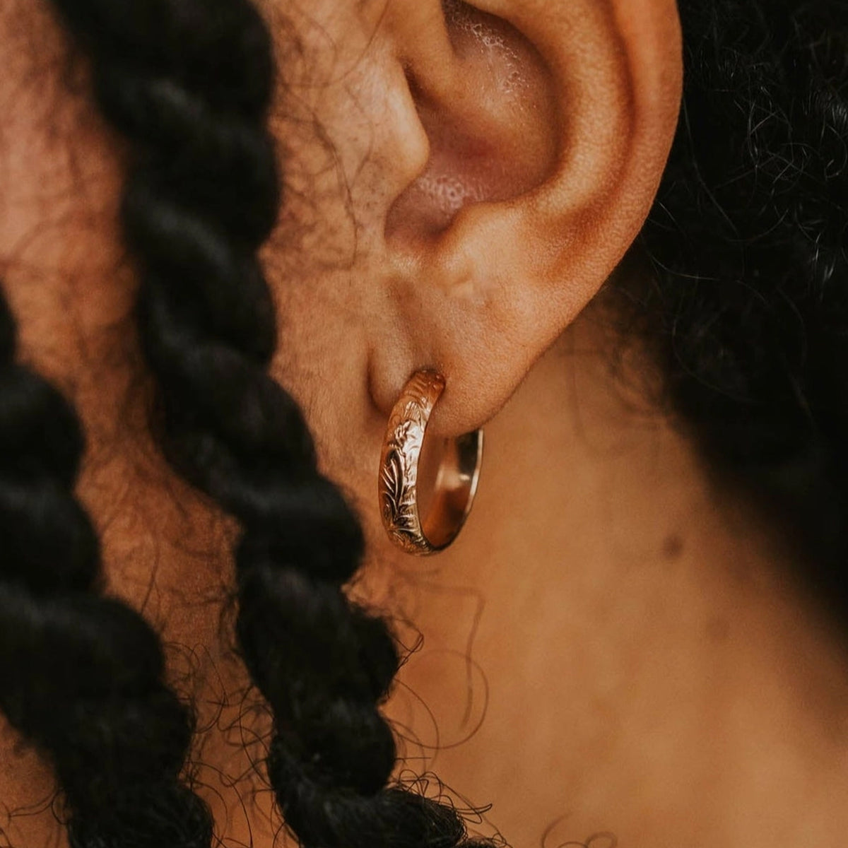 Flora Hoop Earrings