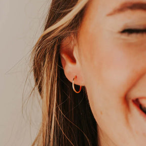 Endless Hoops in Sterling Silver