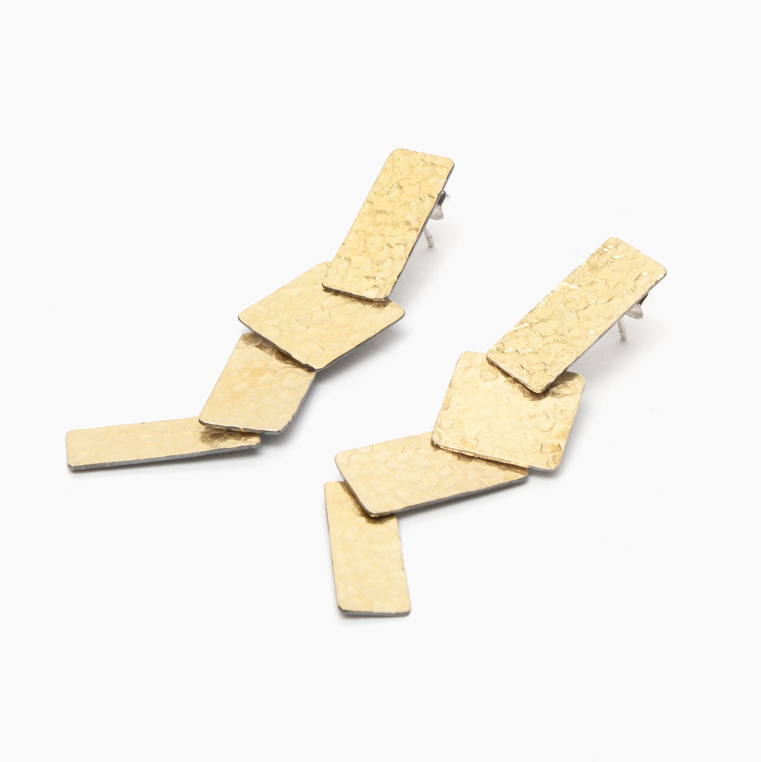 Delicate Tab Link Line Earrings