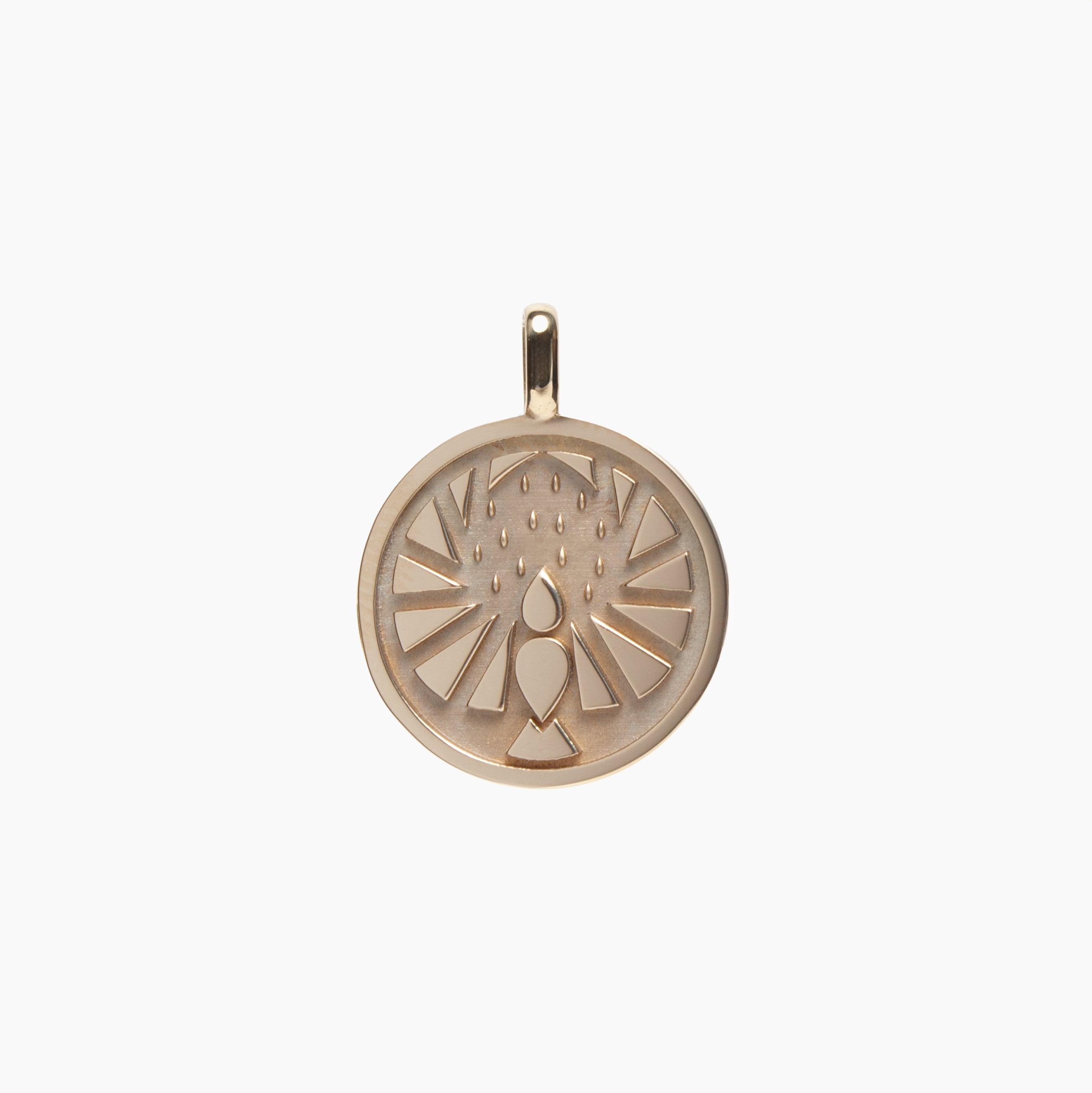 14k Gold Rebel Loon Medallion (chain optional)