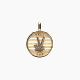 Peace + Hell Yes medallion (chain optional) - presale
