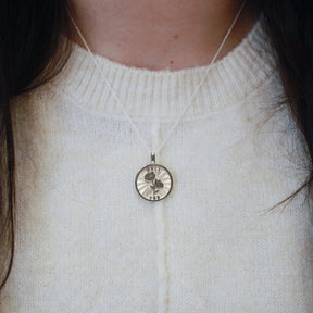 Rose + Hell Yes medallion (chain optional) - presale