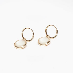 Cove Hoops in Mother of Pearl