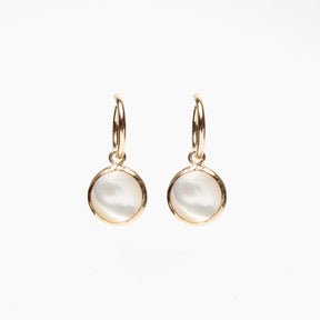 Cove Hoops in Mother of Pearl