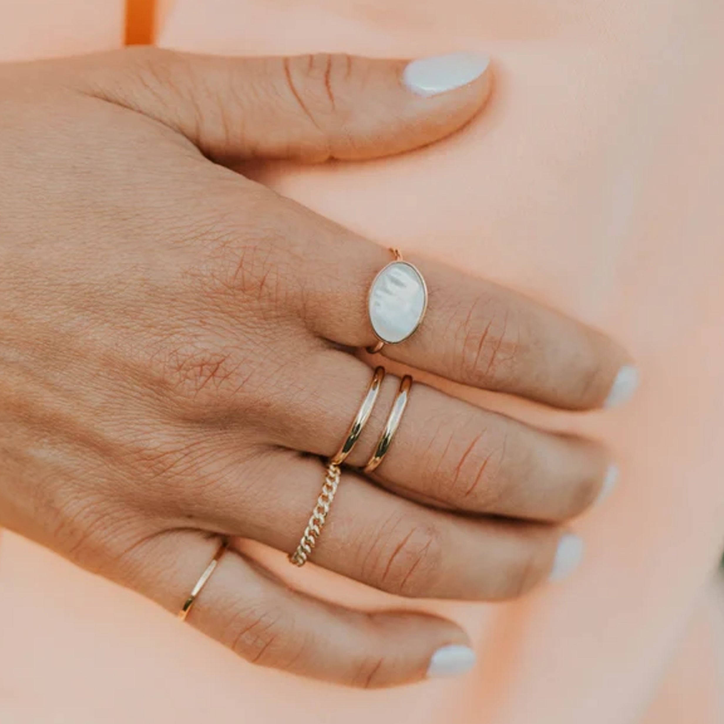 Mother of Pearl Del Mar Ring