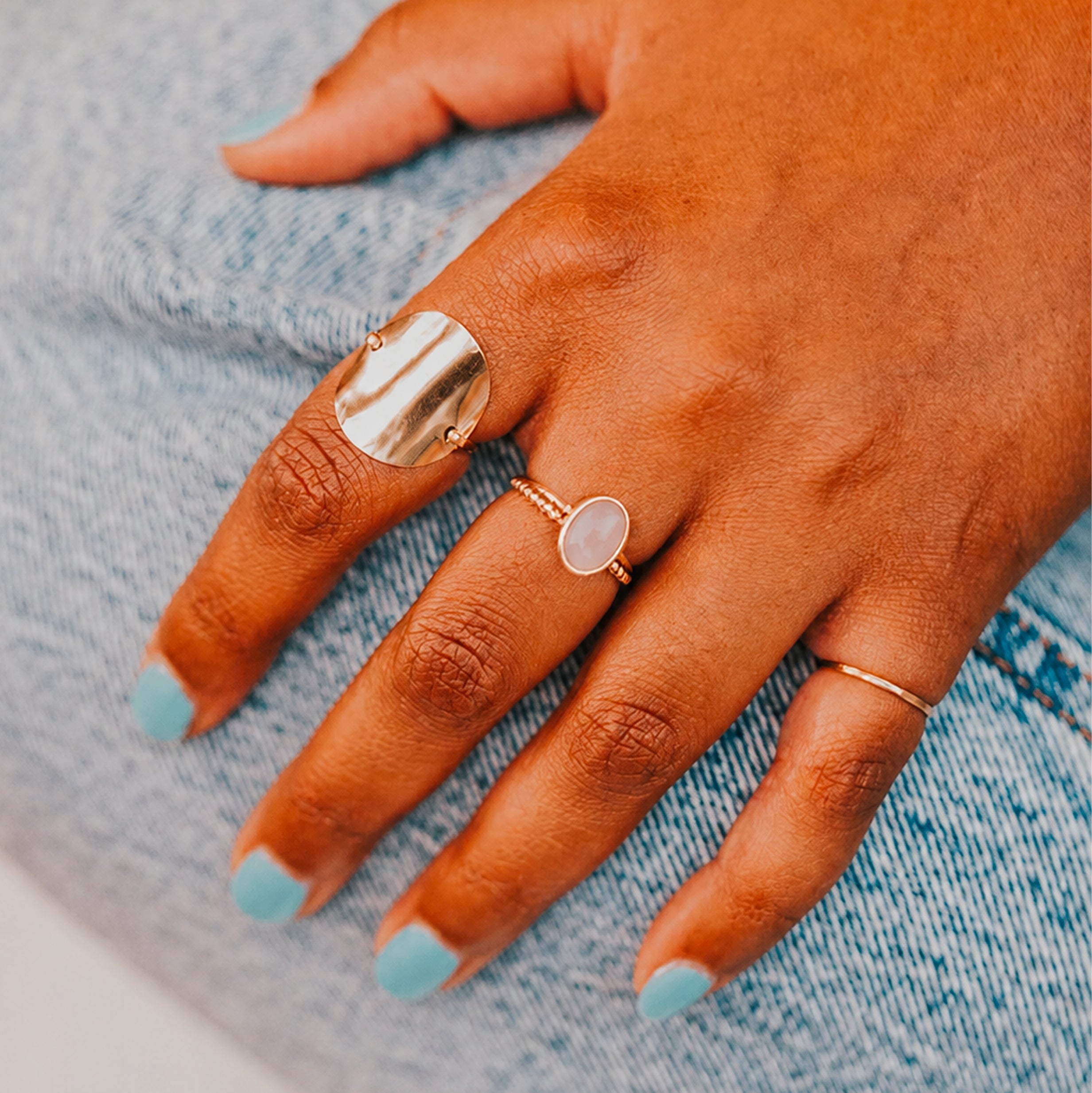 Rose Quartz Rosie Ring