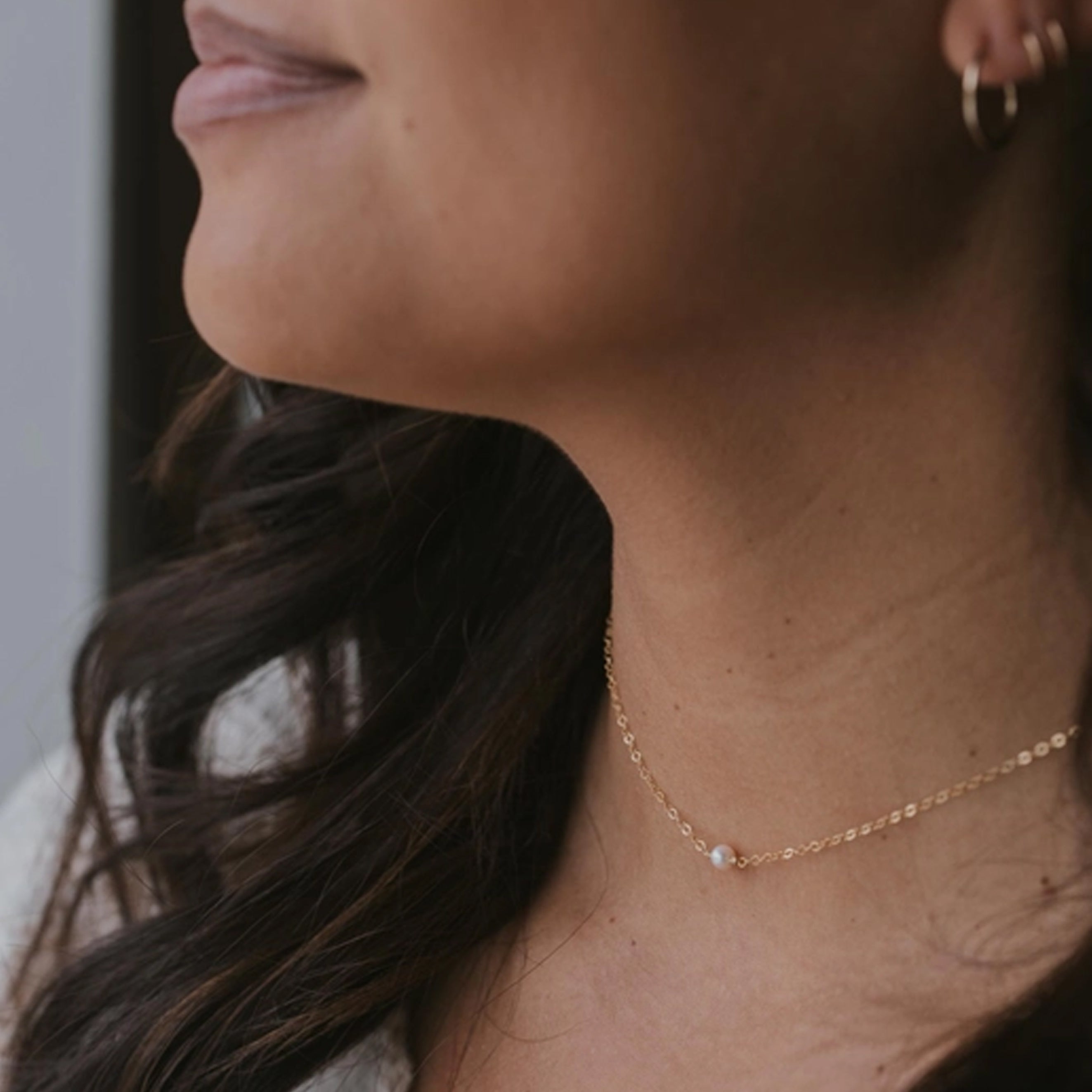 Tiny Freshwater Pearl Necklace