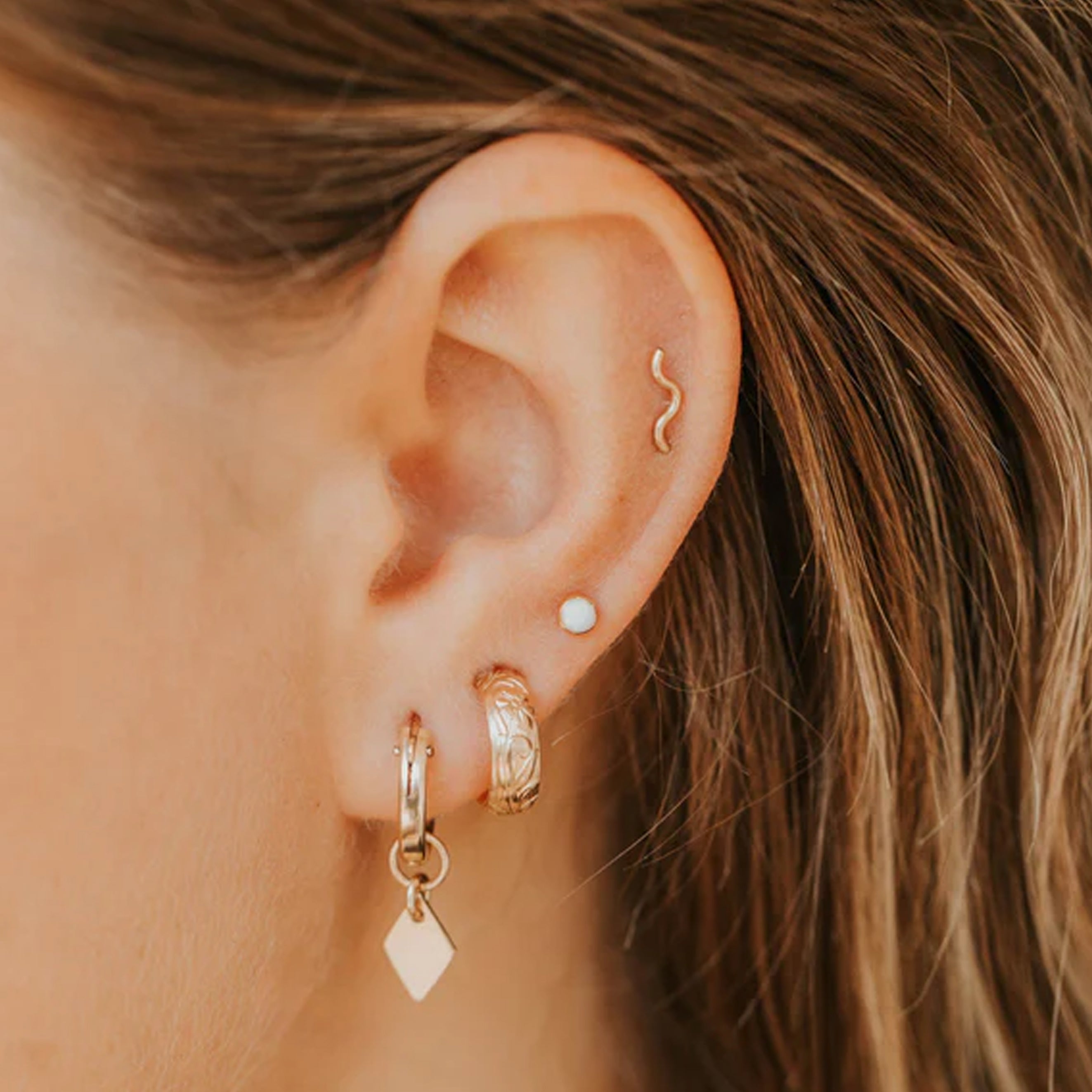 Tiny Wave Ear Climbers