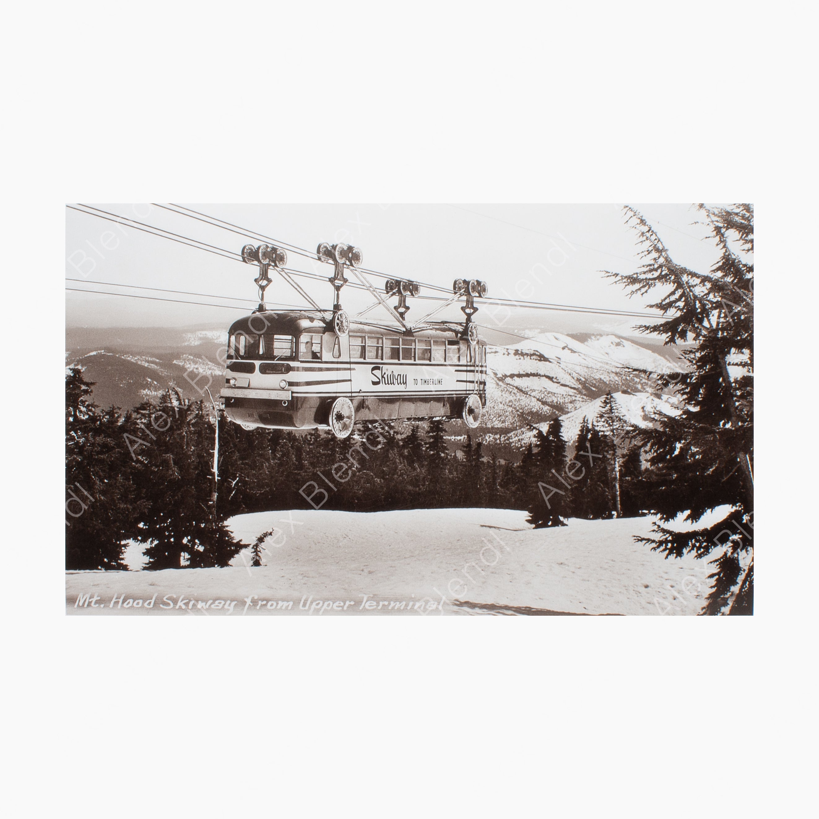 Historical Photo: Mt. Hood Sky Tram to Timberline 1952