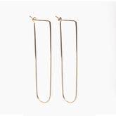 Large U-Shaped Hoop Earrings