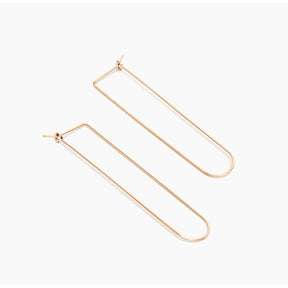 Large U-Shaped Hoop Earrings