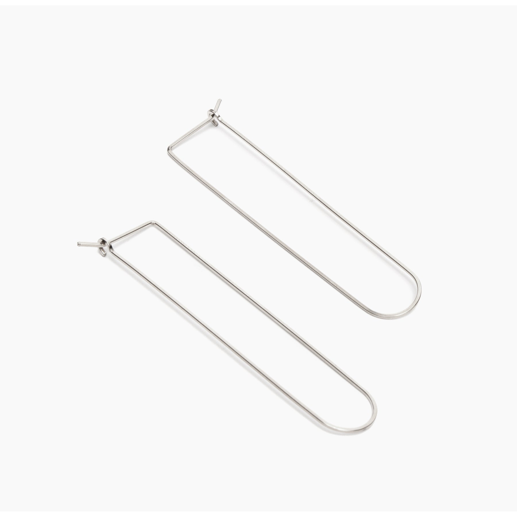 Large U-Shaped Hoop Earrings