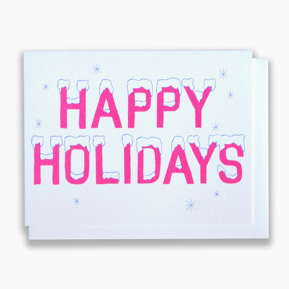 Icy Happy Holidays Card