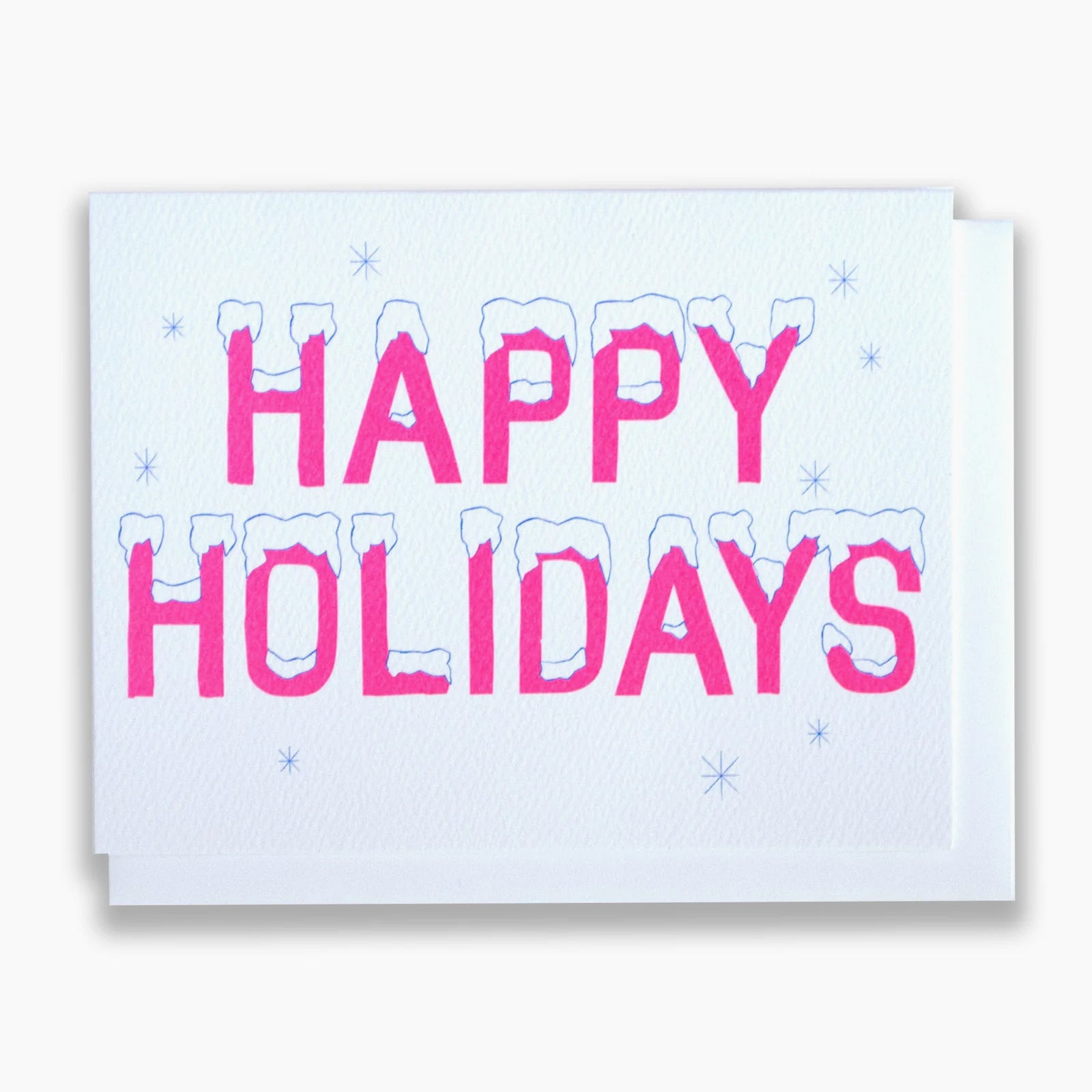 Icy Happy Holidays Card