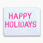 Icy Happy Holidays Card