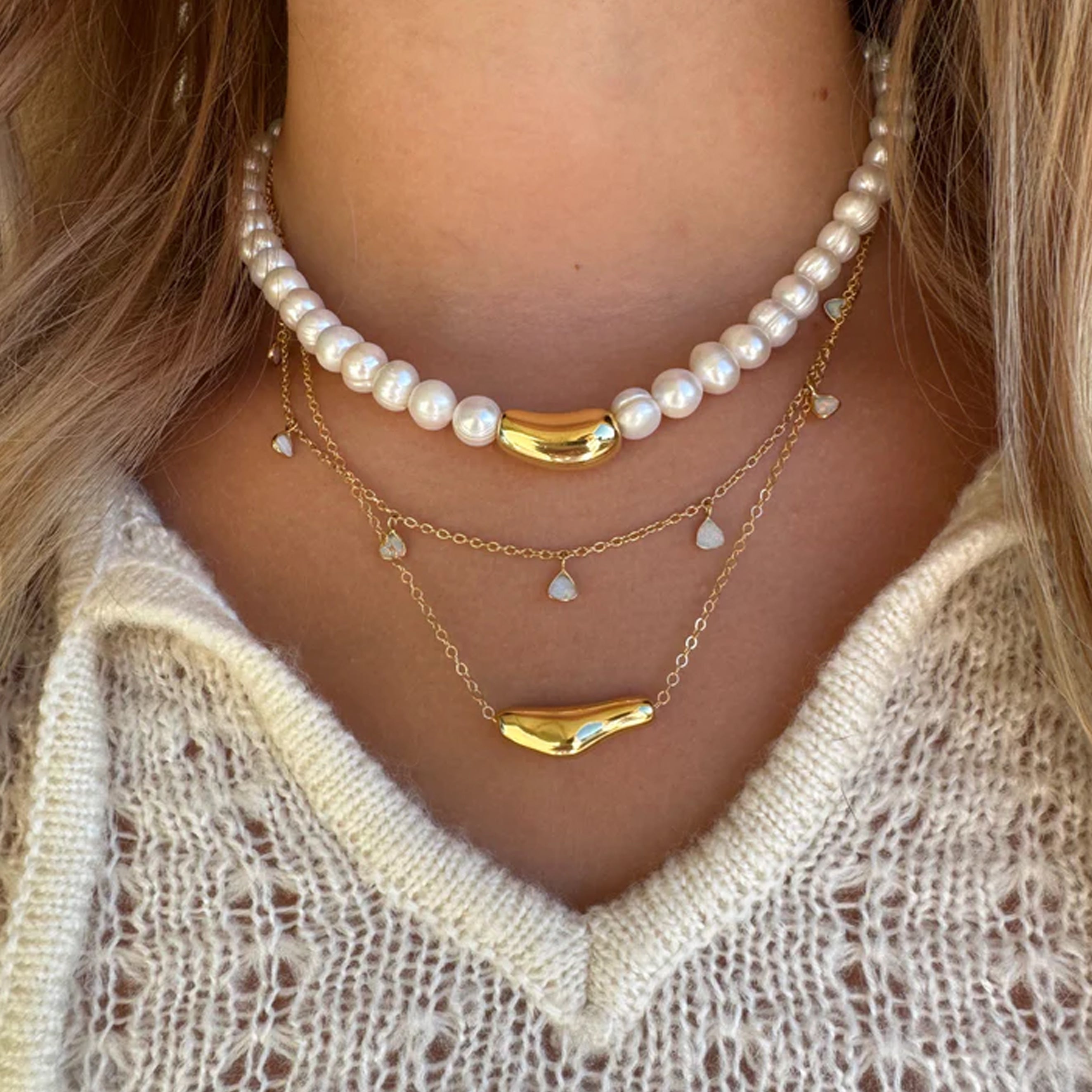 Ember Pearl Necklace