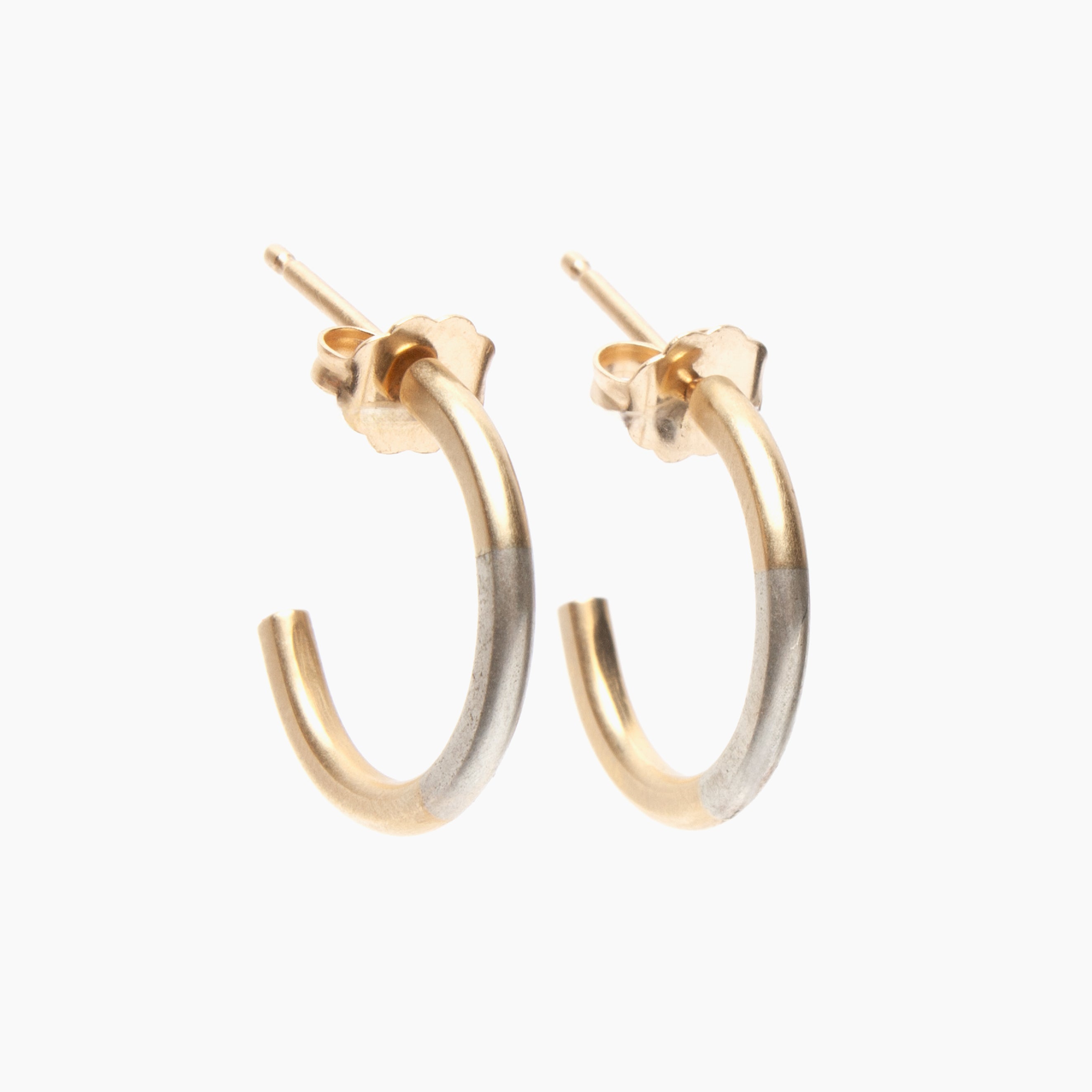 Koa Hoop Earrings - 14k gold