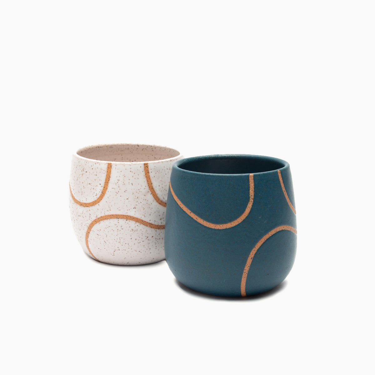 Tea Cup Tumbler with Squiggle