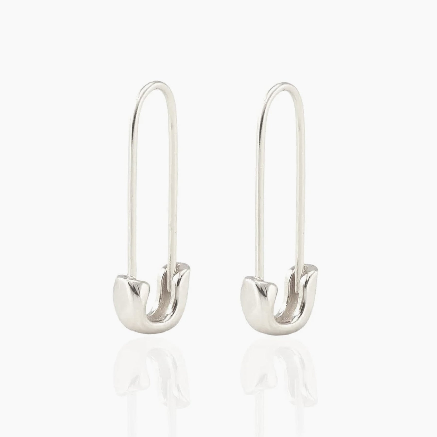 Safety Pin Hoop Earrings