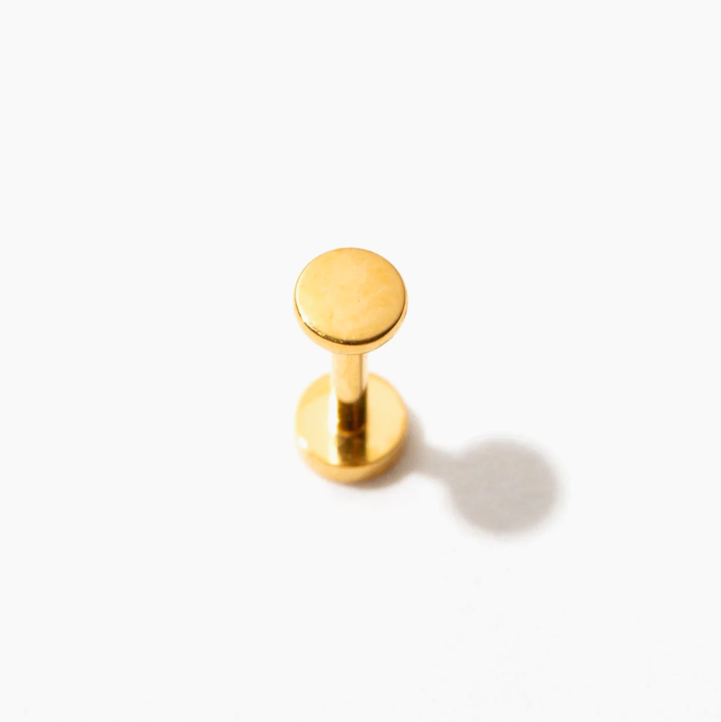 Circle Flat Back Stud Earring