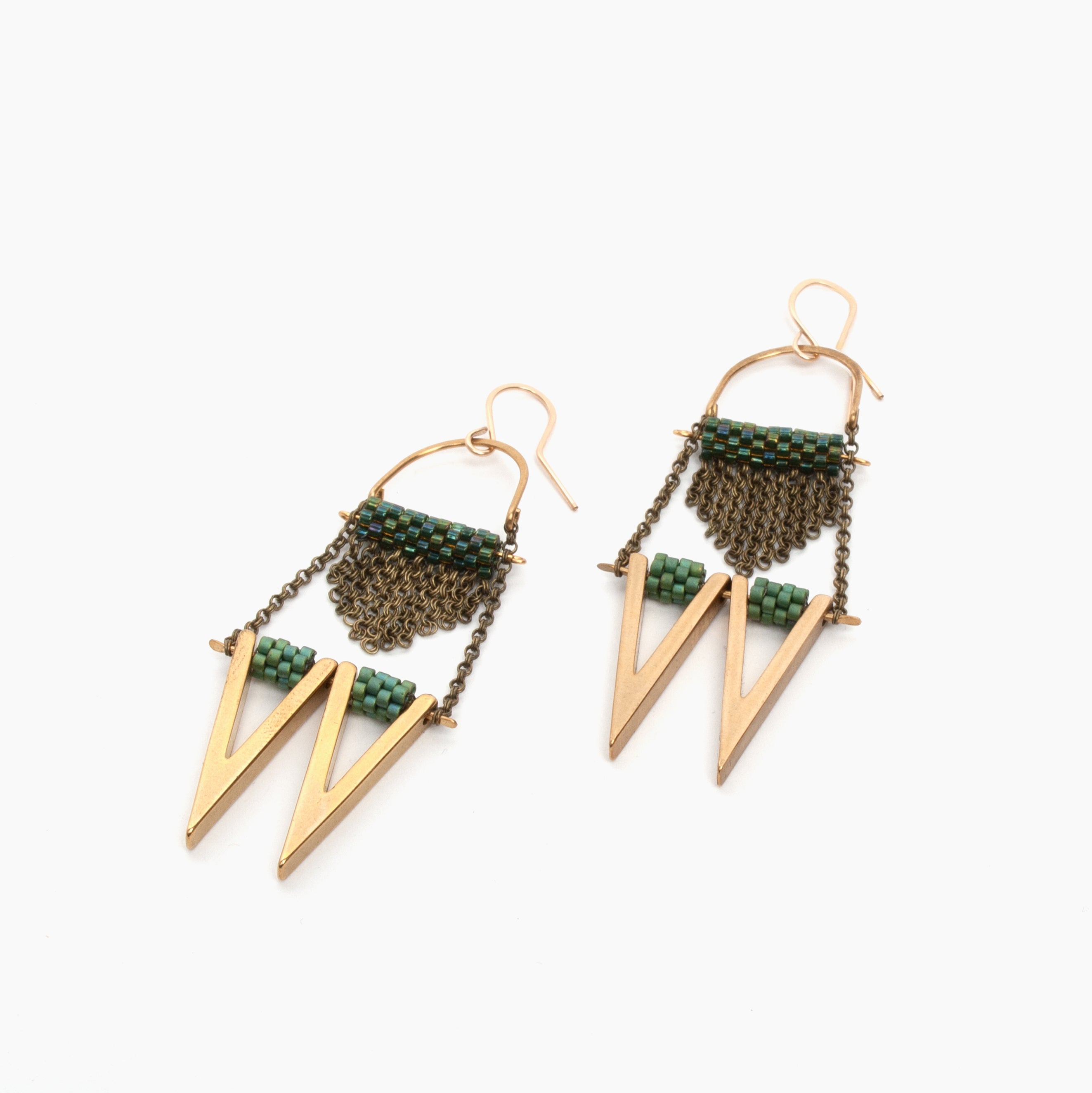 Lola Earrings in Bavarian Green