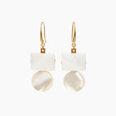 Mother of Pearl Geometric Earrings