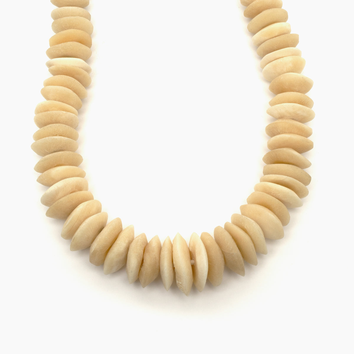 Strand of Large Camel Bone Beads from Nigeria