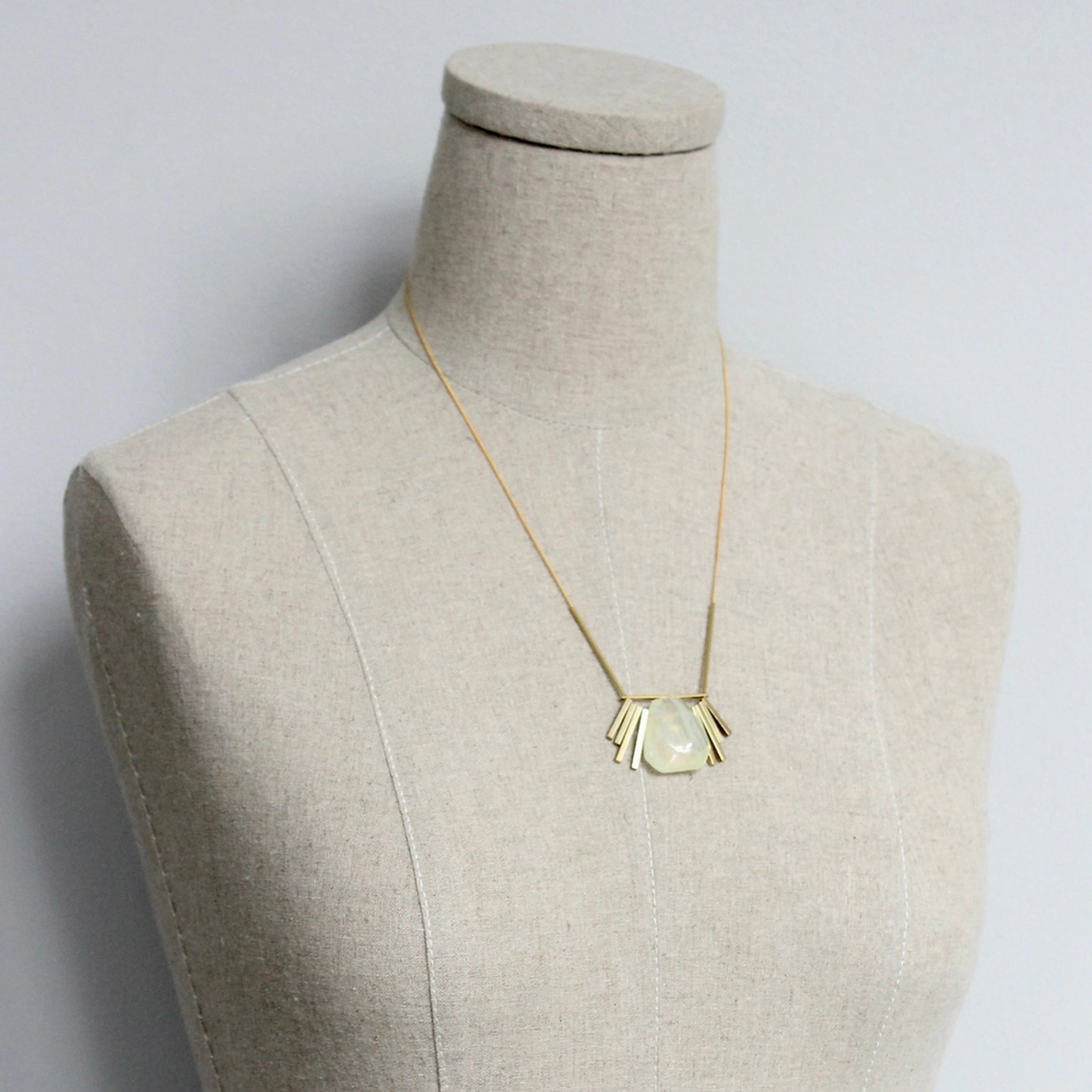 Quartz Geometric Necklace