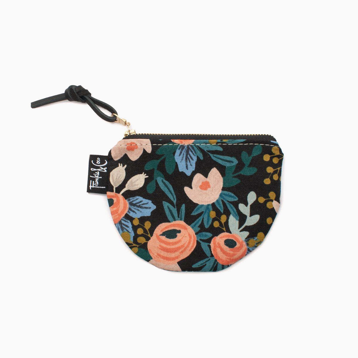 Richmond Half Moon Pouch in Dark Roses