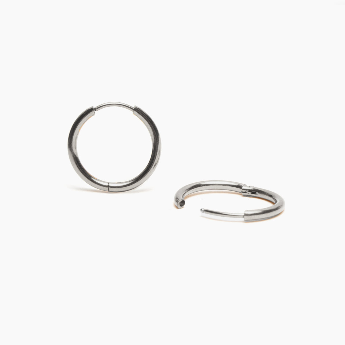 Surgical Stainless Steel Classic Huggie Hoop Earrings