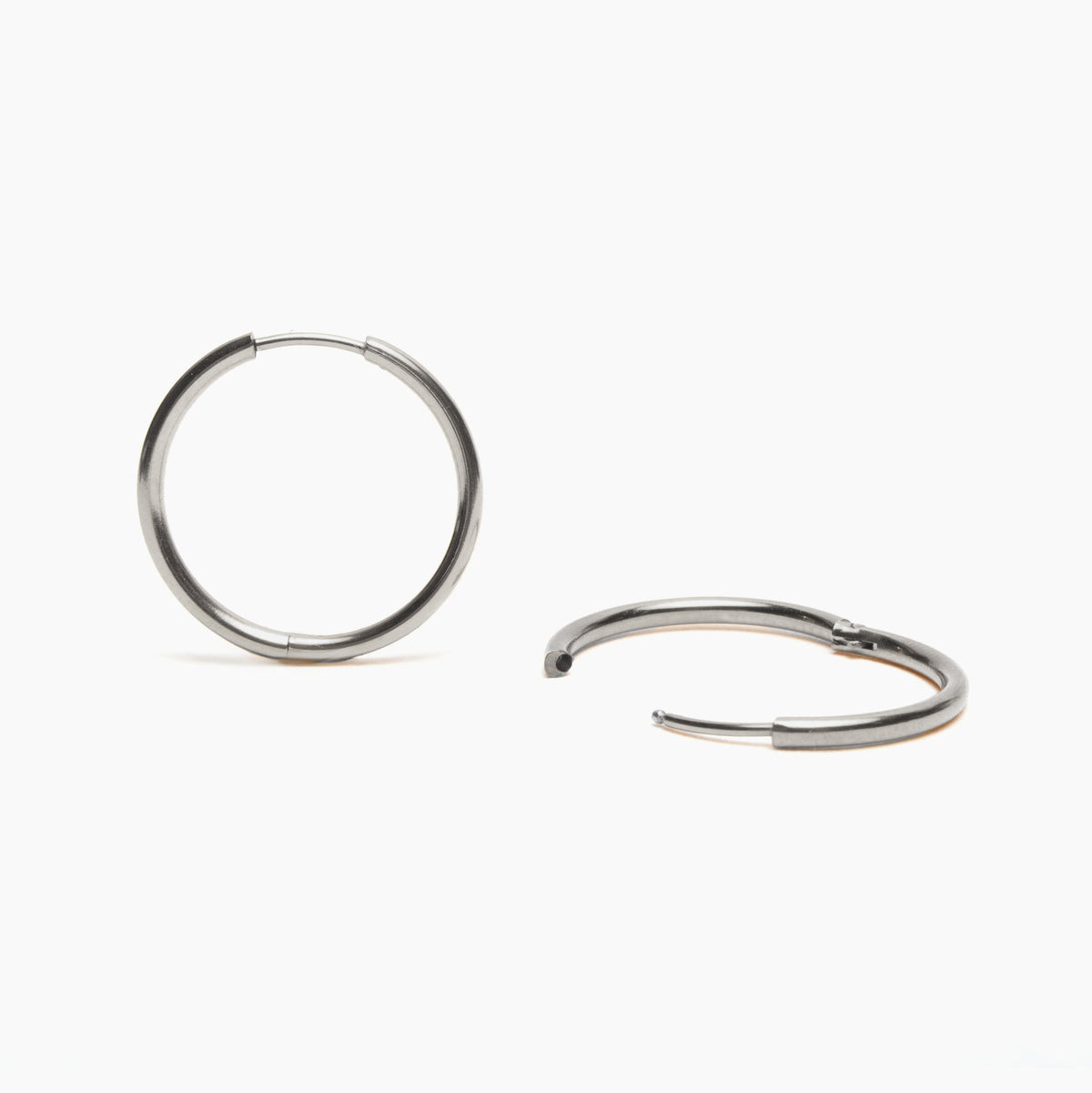 Surgical Stainless Steel Classic Huggie Hoop Earrings