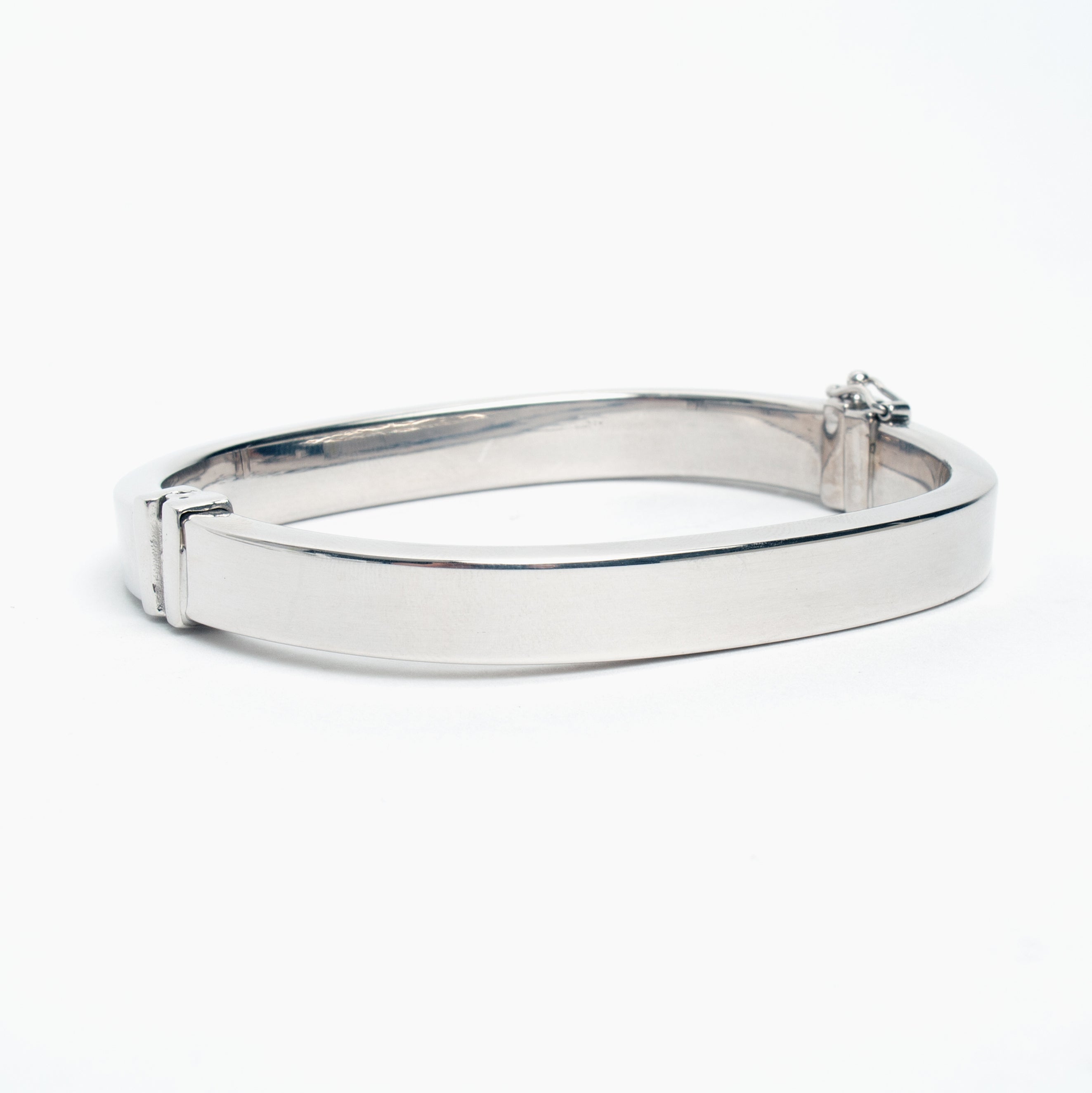 Sterling Silver Hinged Bangle Bracelet